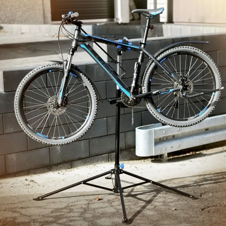 Fahrrad Montageständer Reparaturständer auch für E-Bikes bis 50 kg höhenverstellbar 360° drehbar aus Stahl