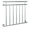 Französischer Balkon 90x100 cm Silber aus Edelstahl