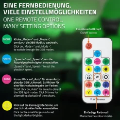Gamingstuhl mit RGB Beleuchtung & Bluetoothboxen Schwarz/Grün aus Kunstleder ML-Design