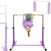 Gymnastik Turnreck faltbar, Lila, Gymnastikstange für Kinder, Reckstange höhenverstellbar 95,5-150 cm Hauki