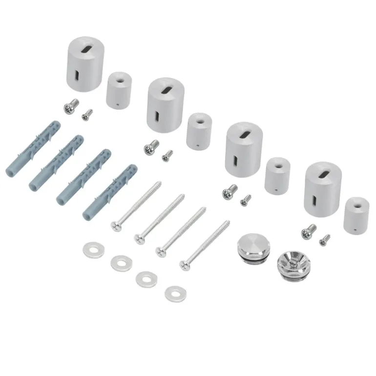 Halterung für Designheizkörper Chrom für gerade Modelle LuxeBath