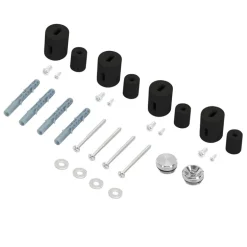 Halterung für Designheizkörper Schwarz matt für gerade Modelle LuxeBath