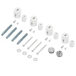 Halterung für Designheizkörper Weiß für gerade Modelle LuxeBath