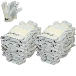 Handschuhe Rindspaltleder Natur L 24  Paar