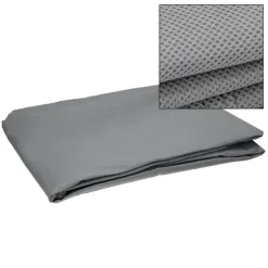 Hardtopständer mit 4 feststellbaren Rollen Schwarz aus Stahl und Hardtop Cover