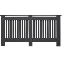 Heizkörperverkleidung 152x19x82 cm Landhaus Anthrazit aus MDF ML-Design