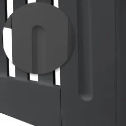 Heizkörperverkleidung 152x19x82 cm Landhaus Anthrazit aus MDF ML-Design