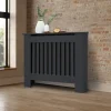Heizkörperverkleidung 78x19x82 cm Landhaus Anthrazit aus MDF ML-Design