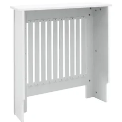 Heizkörperverkleidung 78x19x82 cm Weiß aus MDF