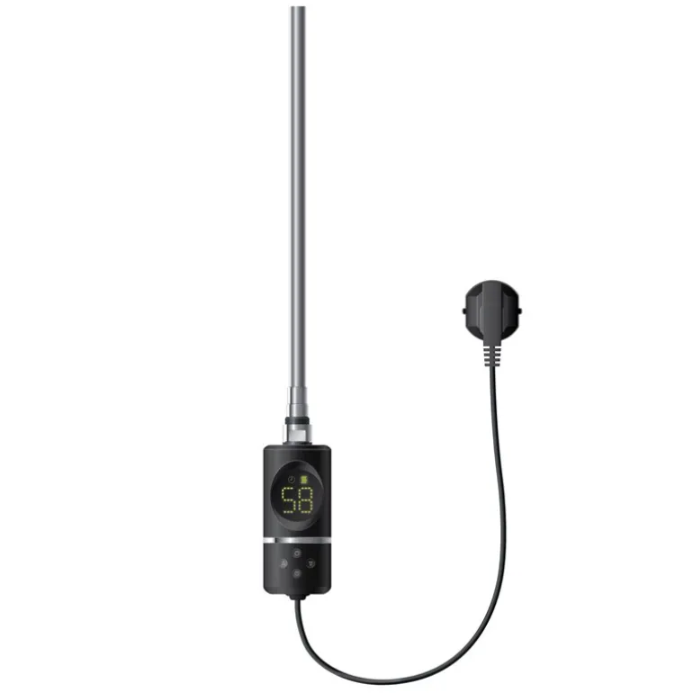Heizstab 600W Schwarz mit Thermostat und LCD Bildschirm LuxeBath