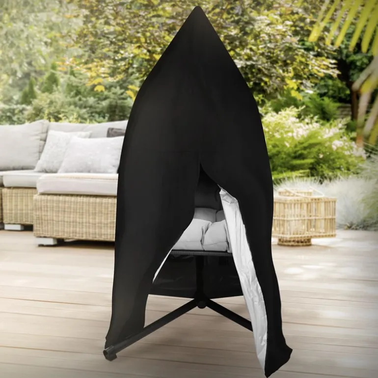 Hängesessel Abdeckung 190x115 cm mit Reißverschluss und Kordelzug ML-Design