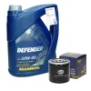Inspektionspaket mit 5L Mannol Defender 10W40 Hyundai i30 Kia Sorento