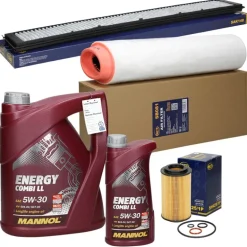 Inspektionspaket mit 6L Mannol Energy Combi 5W-30 BMW 3er (E46)