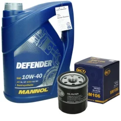 Inspektionspaket mit 5L Mannol Defender 10W-40 Suzuki Grand Vitara Toyota Avensis (T25)