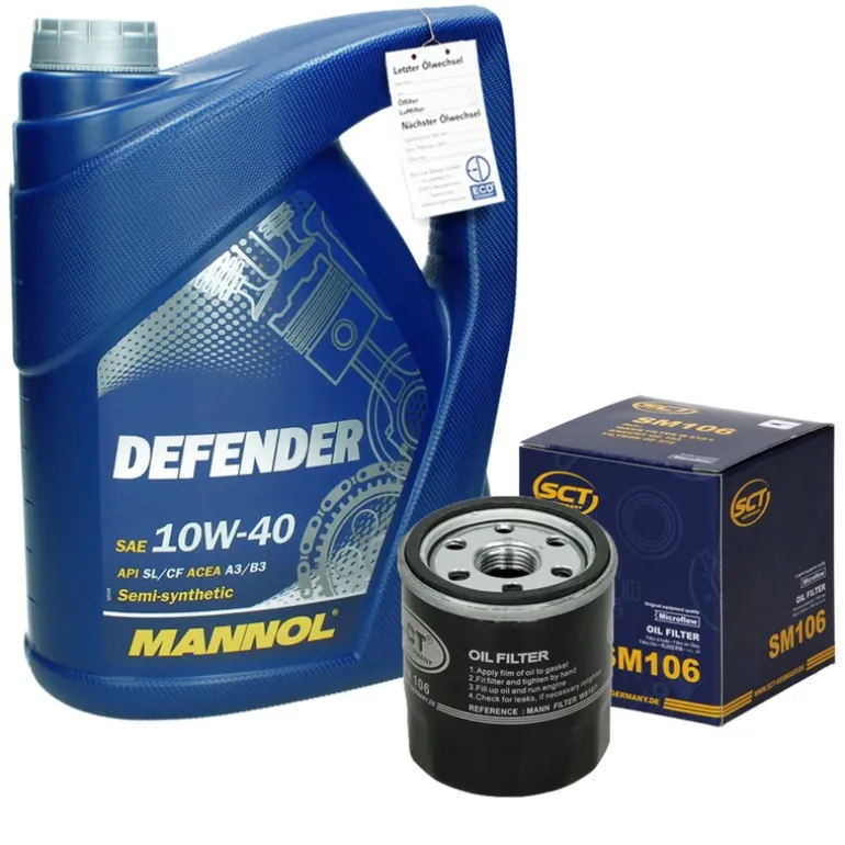 Inspektionspaket mit 5L Mannol Defender 10W-40 Suzuki Grand Vitara Toyota Avensis (T25)