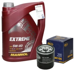 Inspektionspaket mit 5L Mannol Extreme 5W-40 Suzuki Samurai Toyota Avensis