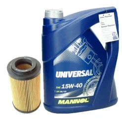 Inspektionspaket mit 5L Mannol Universal 15W40 BMW 3er (E46) Opel Vectra C