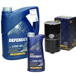 Inspektionspaket mit 6L Mannol Defender 10W-40 Volvo 940 VW Transporter T4