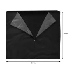 Kaminholzregal mit Abdeckung 187,5x70x185 cm Anthrazit aus Stahl ML-Design