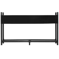 Kaminholzregal mit Abdeckung 200x25x115 cm Anthrazit aus Stahl ML-Design