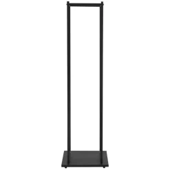 Kaminholzregal 33x33x115 cm Schwarz aus Metall ML-Design
