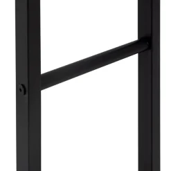 Kaminholzregal 40x150x25 cm Schwarz aus Metall ML-Design