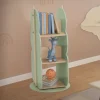Kinder Bücherregal Baum-Form Grün/Natur mit 5 Regale Joyz