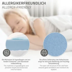 Kinderbett Hausbett 80x160 cm aus Kiefernholz inkl. Matratze H-10cm Holzbett mit Dach und Lattenrost ML-Design
