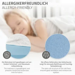 Kinderbett Hausbett 90x200 cm Weiß aus Kiefernholz inkl. Matratze H-16cm Rausfallschutz Dach und Lattenrost ML-Design
