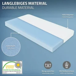 Kinderbett 80x160 cm mit Matratze, Lattenrost und Rausfallschutz in Natur ML-Design