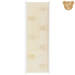 Kinderkletterbogen Natur/weiß mit Rutsche oder Kletterwand 2 in 1 Natur/Weiß aus Holz Joyz