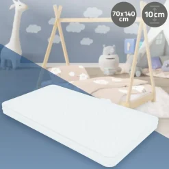 Kindermatratze 70x140x10 cm aus Polyester Oeko-Tex 100 ML-Design