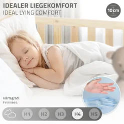 Kindermatratze 90x200x10 cm aus Polyester Oeko-Tex 100 ML-Design