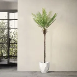 Künstliche Palme 210 cm Tropische Kunstpalme im Topf ML-Design