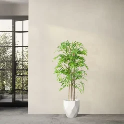 Künstlicher Bambus 150 cm Kunstpflanze mit Echtholzstamm ML-Design