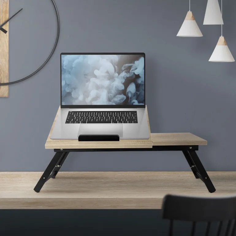 Laptoptisch fürs Bett oder Sofa Eiche aus Holz ML-Design