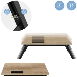 Laptoptisch fürs Bett oder Sofa Eiche aus Holz ML-Design