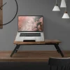 Laptoptisch fürs Bett oder Sofa Vintage Braun aus Holz ML-Design