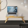 Laptoptisch klappbar Braun aus Holz ML-Design