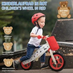 Laufrad für Kinder ab 2 Jahren Rot Joyz