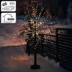 LED-Baum 120cm mit 480 warmweißen LEDs Künstlicher Weihnachtsbaum mit Lichterkette