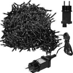 LED Cluster Lichterkette 39m, 3000 LEDs Warmweiß, mit Timer und 8 Leuchtmodi, IP44 Innen/Außen
