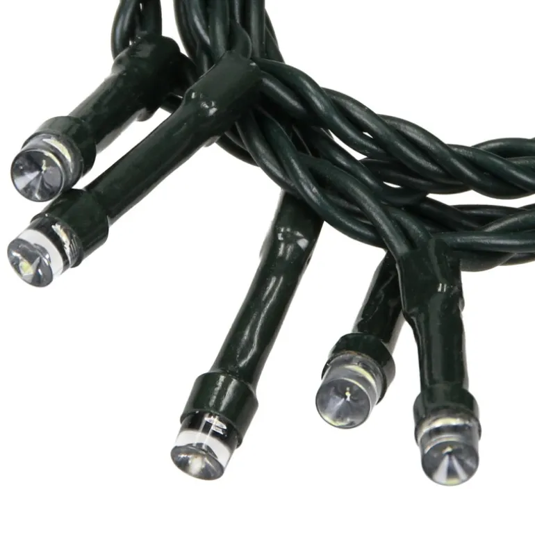 LED Cluster Lichterkette 8 m mit 400 LEDs Kaltweiß IP44