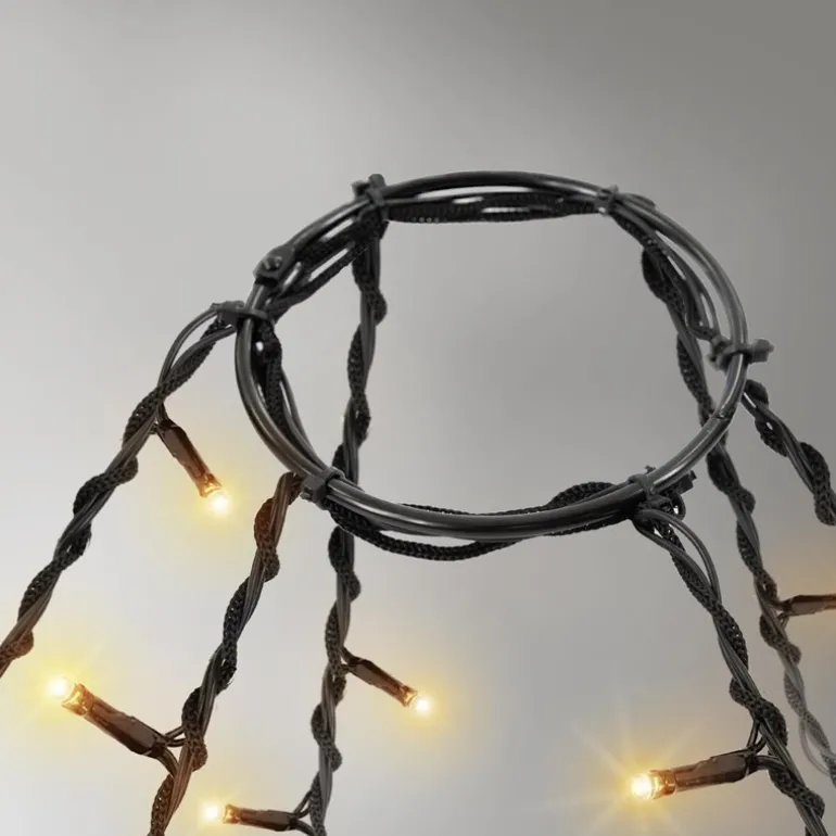 LED Lichterkette Fahnenmastbeleuchtung 208 cm Warmweiß mit 192 LED