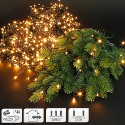LED Lichterkette 24 m mit 320 LEDs Warmweiß IP44