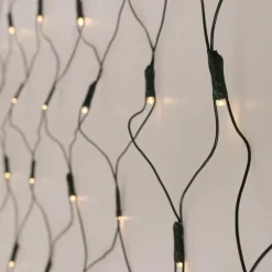 LED Lichternetz 100x200 cm mit 160 LEDs Warmweiß IP44