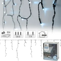 LED Lichtervorhang 6 m IP44 LED Birnen