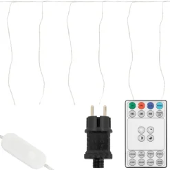 LED Lichtervorhang 3 m mit 120 LEDs Warmweiß IP44 Timer