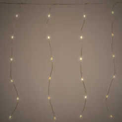LED Lichtervorhang 3 m mit 120 LEDs Warmweiß IP44 Timer