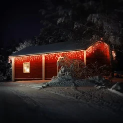 LED Lichtvorhang 12m warmweiß mit 360 LEDs aus PVC